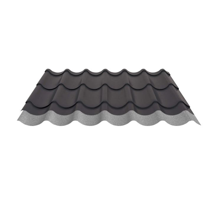 Dakpanplaat 2/1060 | Anti-Drup 700 g/m² | Staal 0,50 mm | 35 µm Mattpolyester | 23 - Donkergrijs #5