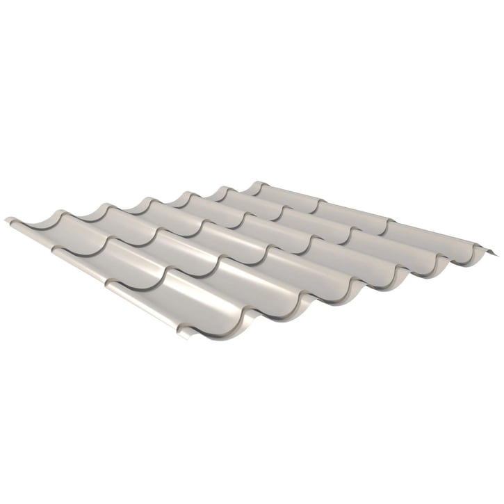 Dakpanplaat 2/1060 Staal 0,50 mm | 25 µm Polyester | 9002 - Grijswit Dakpanplaat 2/1060 | Staal 0,50 mm | 25 µm Polyester | 9002 - Grijswit #1