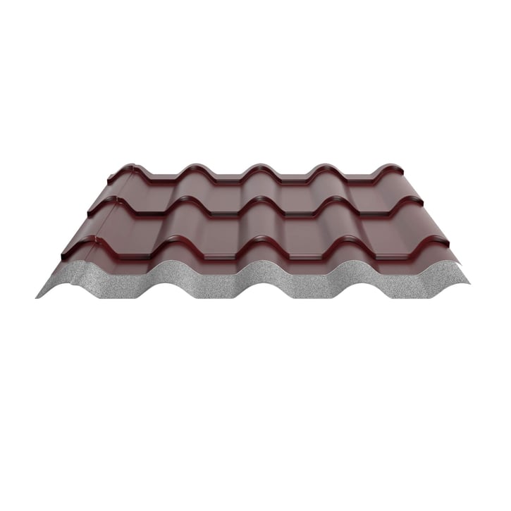 Dakpanplaat EUROPA | Anti-Drup 1000 g/m² | Staal 0,50 mm | 80 µm Shimoco | 3009 - Oxyderood #4