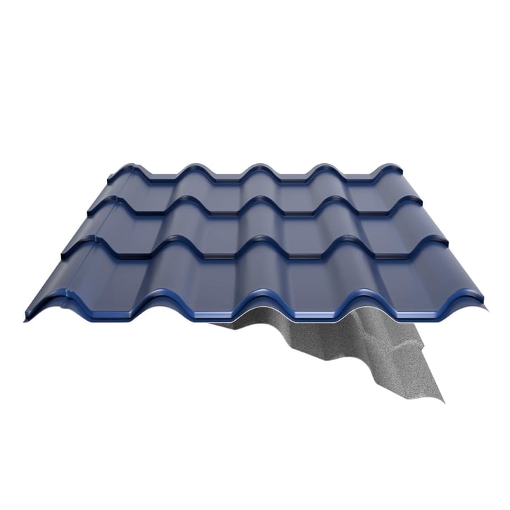 Dakpanplaat EUROPA | Anti-Drup 700 g/m² | Staal 0,50 mm | 25 µm Polyester | 5010 - Gentiaanblauw #5