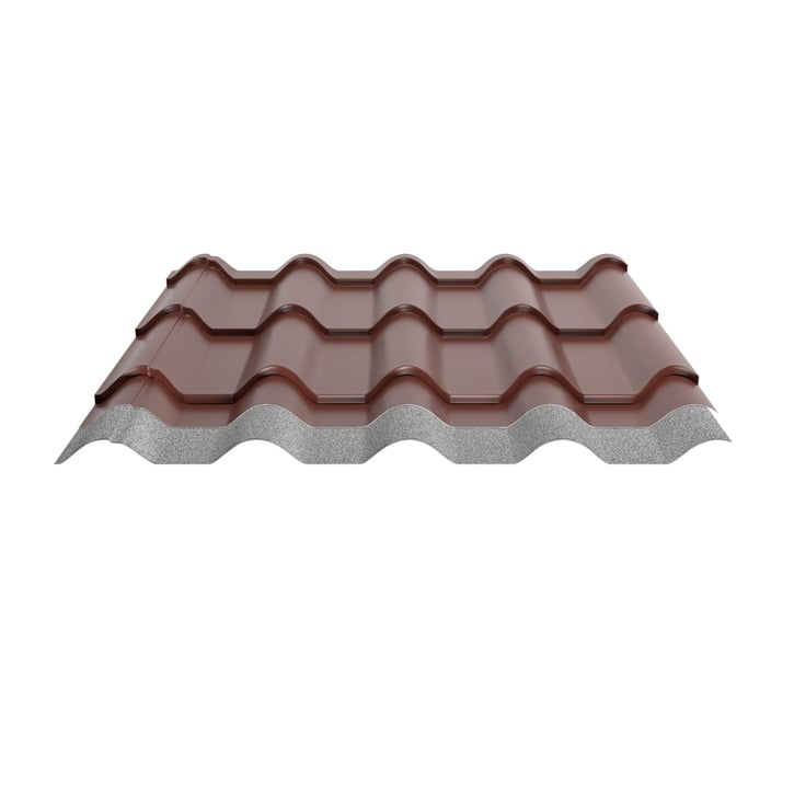 Dakpanplaat EUROPA | Anti-Drup 700 g/m² Staal 0,50 mm | 25 µm Polyester | 8012 - Roodbruin Dakpanplaat EUROPA | Anti-Drup 700 g/m² | Staal 0,50 mm | 25 µm Polyester | 8012 - Roodbruin #4