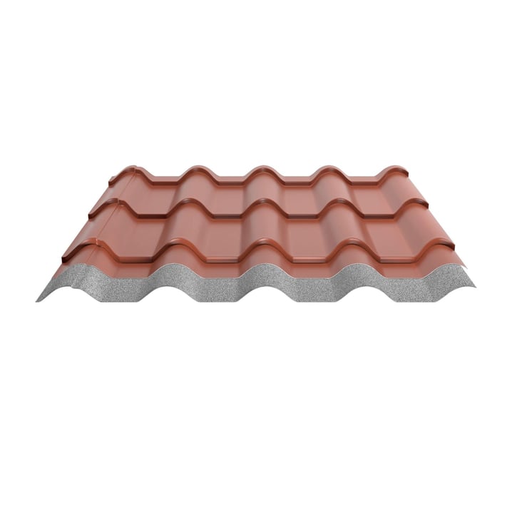 Dakpanplaat EUROPA | Anti-Drup 700 g/m² | Staal 0,50 mm | 60 µm Puramid | 8004 - Koperbruin #4