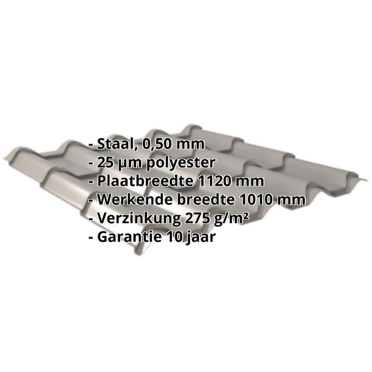 Dakpanplaat EUROPA Staal 0,50 mm | 25 µm Polyester | 9007 - Grijs aluminiumkleurig Dakpanplaat EUROPA | Staal 0,50 mm | 25 µm Polyester | 9007 - Grijs aluminiumkleurig #2