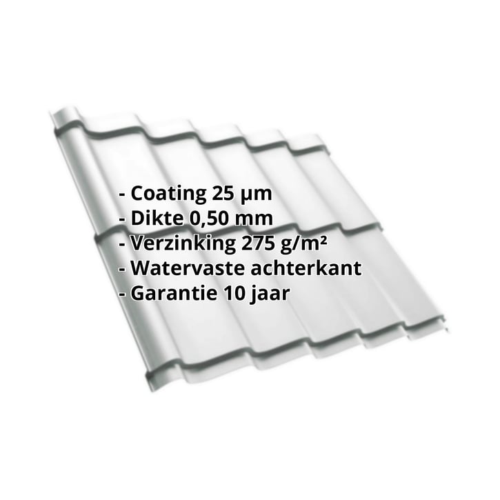 Dakpanplaat Szafir 350/15 | Staal 0,50 mm | 25 µm Polyester | 7035 - Lichtgrijs #2