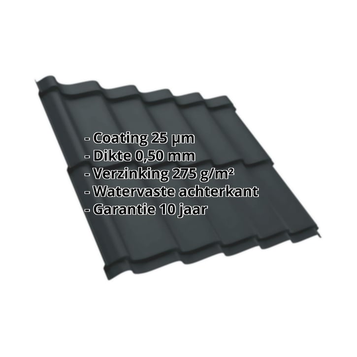 Dakpanplaat Szafir 350/15 Staal 0,50 mm | 25 µm Polyester | 7016 - Antracietgrijs Dakpanplaat Szafir 350/15 | Staal 0,50 mm | 25 µm Polyester | 7016 - Antracietgrijs #2