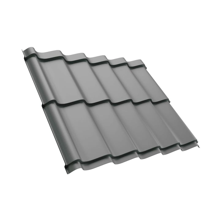 Dakpanplaat Szafir 350/15 | Staal 0,50 mm | 25 µm Polyester | 9006 - Zilver-Metallic #1