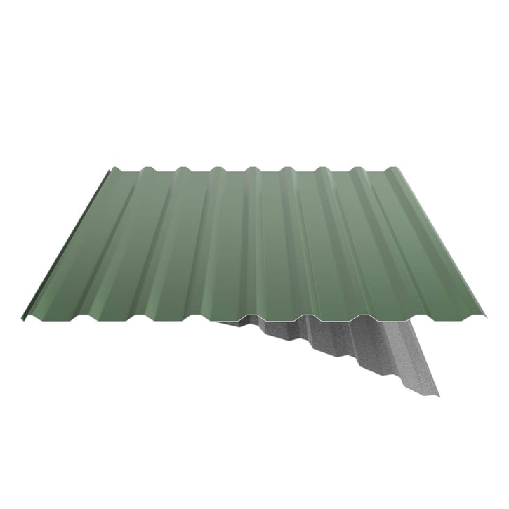 Damwandplaat 20/1100 | Dak | Anti-Drup 1000 g/m² Staal 0,50 mm | 25 µm Polyester | 6002 - Loofgroen Damwandplaat 20/1100 | Dak | Anti-Drup 1000 g/m² | Staal 0,50 mm | 25 µm Polyester | 6002 - Loofgroen #6