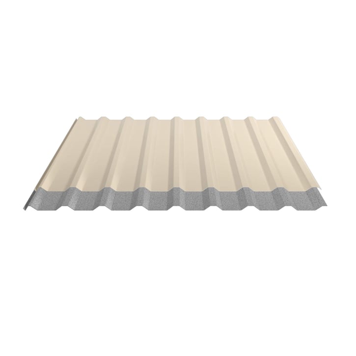 Damwandplaat 20/1100 | Dak | Anti-Drup 1000 g/m² Staal 0,75 mm | 25 µm Polyester | 1015 - Licht ivoorkleuri Damwandplaat 20/1100 | Dak | Anti-Drup 1000 g/m² | Staal 0,75 mm | 25 µm Polyester | 1015 - Licht ivoorkleuri #5