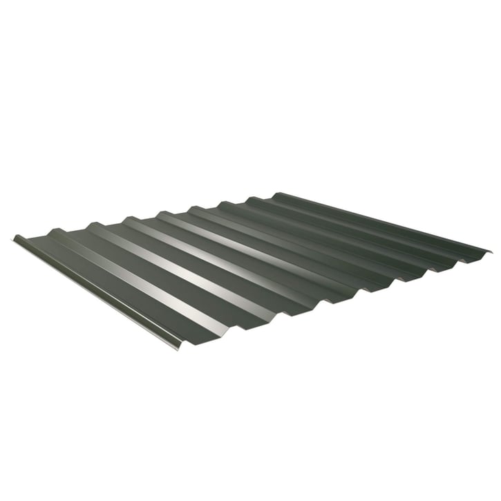 Damwandplaat 20/1100 | Dak | Anti-Drup 1000 g/m² Staal 0,75 mm | 25 µm Polyester | 6020 - Chroomoxydegroen Damwandplaat 20/1100 | Dak | Anti-Drup 1000 g/m² | Staal 0,75 mm | 25 µm Polyester | 6020 - Chroomoxydegroen #1