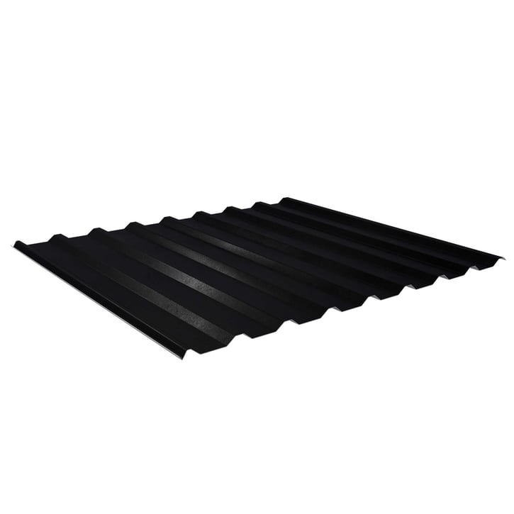 Damwandplaat 20/1100 | Dak | Anti-Drup 1000 g/m² Staal 0,50 mm | 35 µm Mattpolyester | 33 - Zwart Damwandplaat 20/1100 | Dak | Anti-Drup 1000 g/m² | Staal 0,50 mm | 35 µm Mattpolyester | 33 - Zwart #1