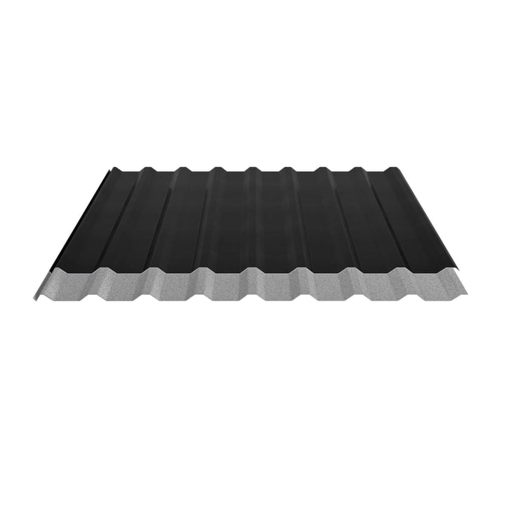 Damwandplaat 20/1100 | Dak | Anti-Drup 1000 g/m² Staal 0,50 mm | 35 µm Mattpolyester | 33 - Zwart Damwandplaat 20/1100 | Dak | Anti-Drup 1000 g/m² | Staal 0,50 mm | 35 µm Mattpolyester | 33 - Zwart #5
