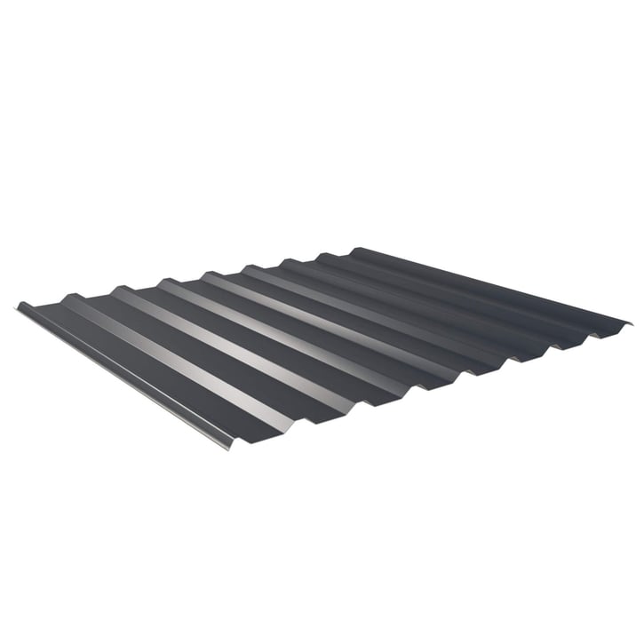 Damwandplaat 20/1100 | Dak | Anti-Drup 1000 g/m² Staal 0,50 mm | 60 µm Puramid | 7016 - Antracietgrijs Damwandplaat 20/1100 | Dak | Anti-Drup 1000 g/m² | Staal 0,50 mm | 60 µm Puramid | 7016 - Antracietgrijs #1