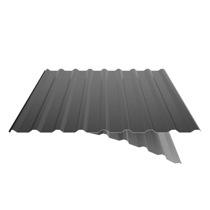 Damwandplaat 20/1100 | Dak | Anti-Drup 1000 g/m² Staal 0,50 mm | 80 µm Shimoco | 9005 - Gitzwart Damwandplaat 20/1100 | Dak | Anti-Drup 1000 g/m² | Staal 0,50 mm | 80 µm Shimoco | 9005 - Gitzwart #6