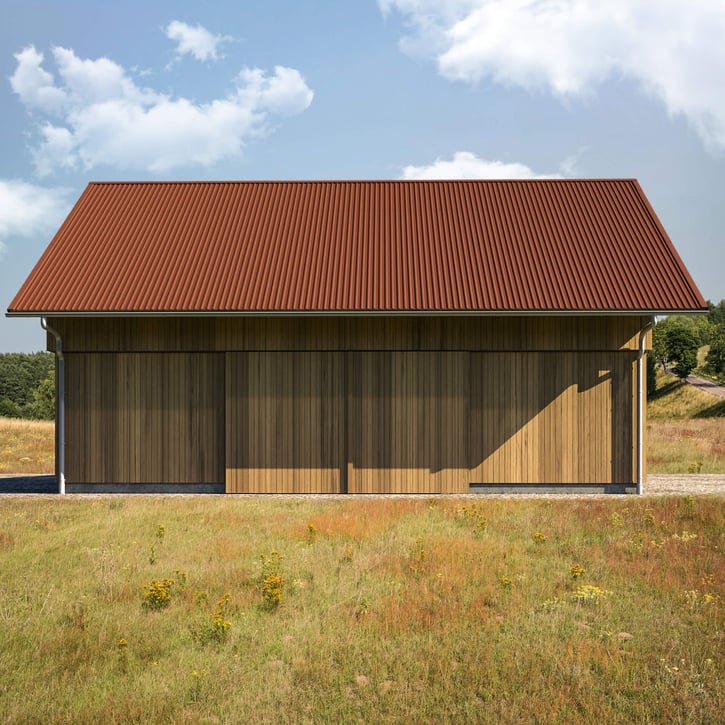 Damwandplaat 20/1100 | Dak | Anti-Drup 700 g/m² | Staal 0,50 mm | 35 µm Mattpolyester | 75 - Terracotta #3
