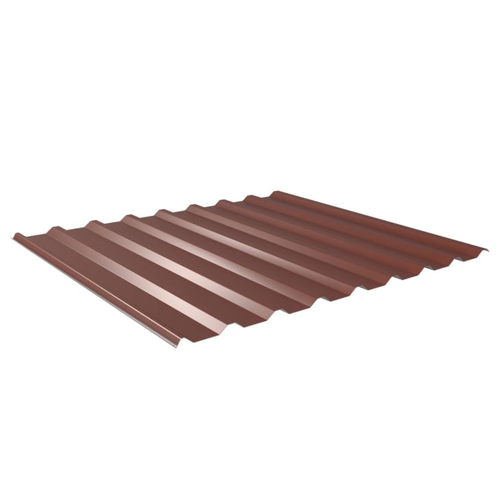 Damwandplaat 20/1100 | Dak | Anti-Drup 700 g/m² Staal 0,50 mm | 60 µm Puramid | 8012 - Roodbruin Damwandplaat 20/1100 | Dak | Anti-Drup 700 g/m² | Staal 0,50 mm | 60 µm Puramid | 8012 - Roodbruin #1