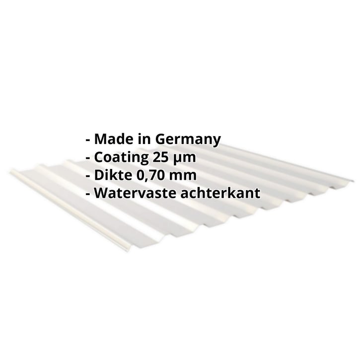 Damwandplaat 20/1100 | Dak | Aluminium 0,70 mm | 25 µm Polyester | 9006 - Zilver-Metallic #2