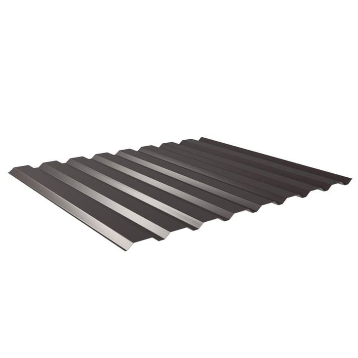 Damwandplaat 20/1100 | Gevel Staal 0,50 mm | 60 µm Puramid | 8017 - Chocoladebruin Damwandplaat 20/1100 | Gevel | Staal 0,50 mm | 60 µm Puramid | 8017 - Chocoladebruin #1