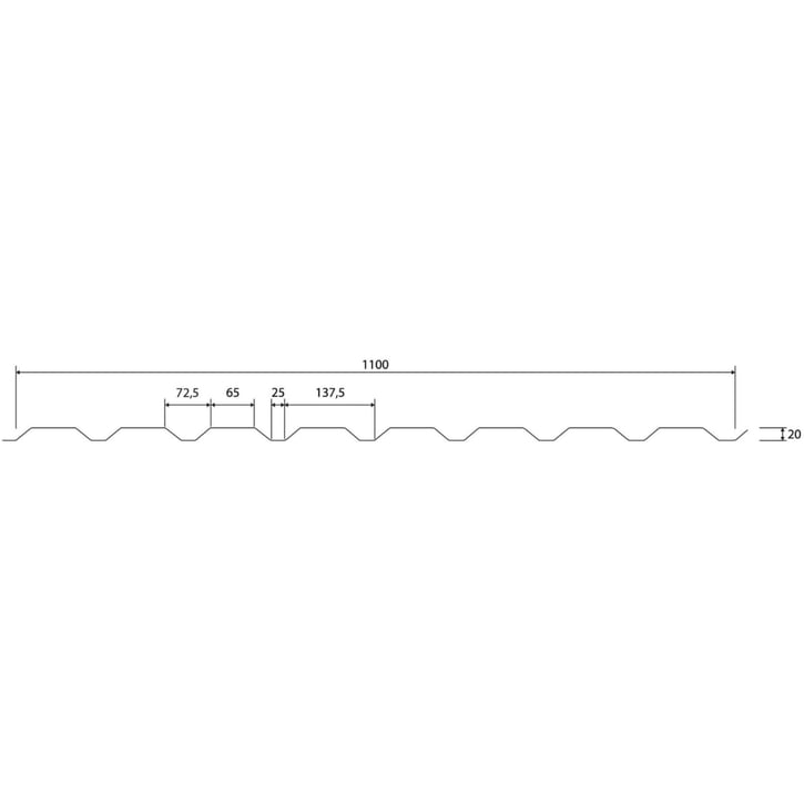 Damwandplaat 20/1100 | Gevel Staal 0,75 mm | 60 µm Puramid | 9002 - Grijswit Damwandplaat 20/1100 | Gevel | Staal 0,75 mm | 60 µm Puramid | 9002 - Grijswit #8