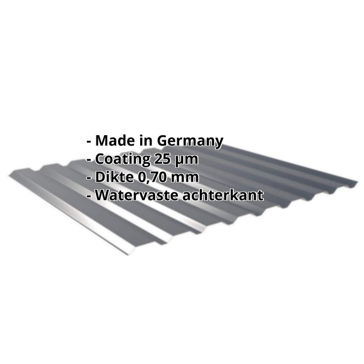Damwandplaat 20/1100 | Gevel | Aluminium 0,70 mm | 25 µm Polyester | 7016 - Antracietgrijs #2