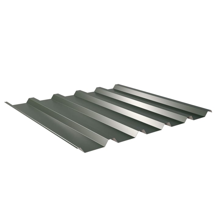 Damwandplaat 35/207 | Dak | Anti-Drup 2400 g/m² | Restpartij Staal 0,40 mm | 25 µm Polyester | 6020 - Chroomoxydegroen Damwandplaat 35/207 | Dak | Anti-Drup 2400 g/m² | Restpartij | Staal 0,40 mm | 25 µm Polyester | 6020 - Chroomoxydegroen #1
