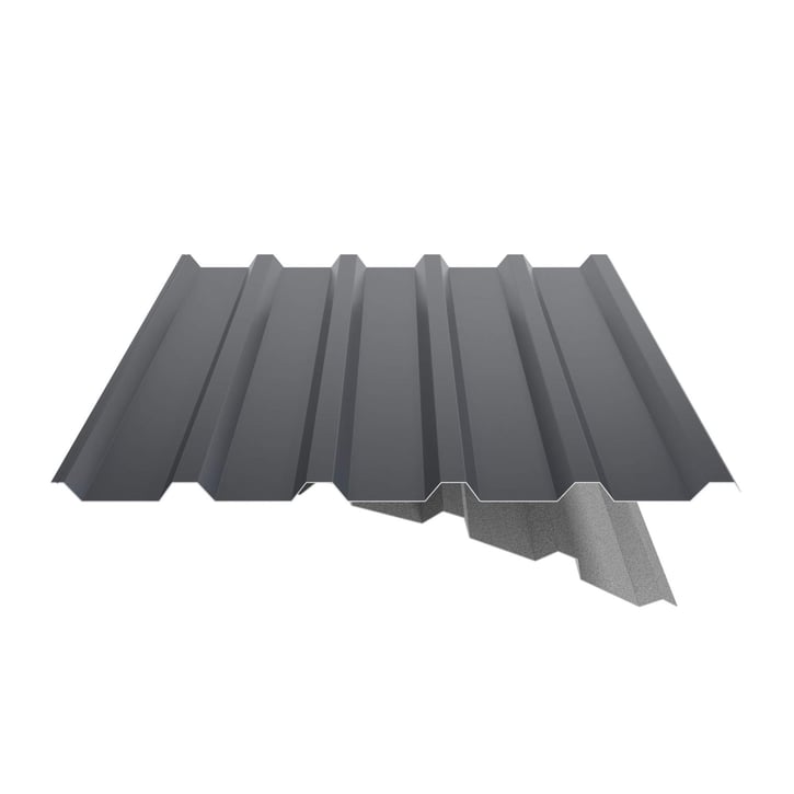 Damwandplaat 35/207 | Dak | Anti-Drup 700 g/m² | Restpartij Staal 0,40 mm | 25 µm Polyester | 7016 - Antracietgrijs Damwandplaat 35/207 | Dak | Anti-Drup 700 g/m² | Restpartij | Staal 0,40 mm | 25 µm Polyester | 7016 - Antracietgrijs #6