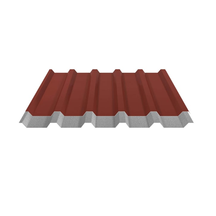 Damwandplaat 35/207 | Dak | Anti-Drup 700 g/m² | Staal 0,50 mm | 35 µm Mattpolyester | 29 - Rood #5