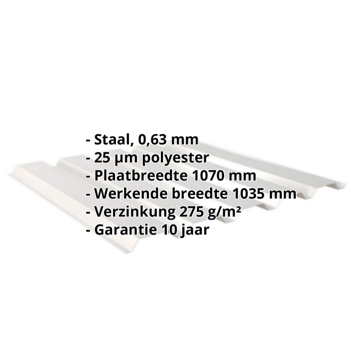 Damwandplaat 35/207 | Gevel | Staal 0,63 mm | 25 µm Polyester | 9006 - Zilver-Metallic #2