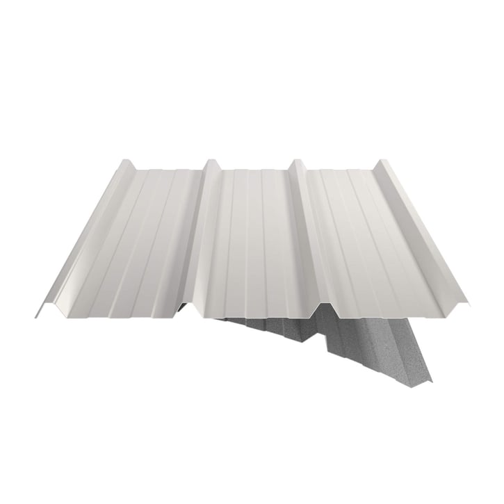 Damwandplaat 45/333 | Dak | Anti-Drup 1000 g/m² Staal 0,50 mm | 25 µm Polyester | 9010 - Zuiverwit Damwandplaat 45/333 | Dak | Anti-Drup 1000 g/m² | Staal 0,50 mm | 25 µm Polyester | 9010 - Zuiverwit #6