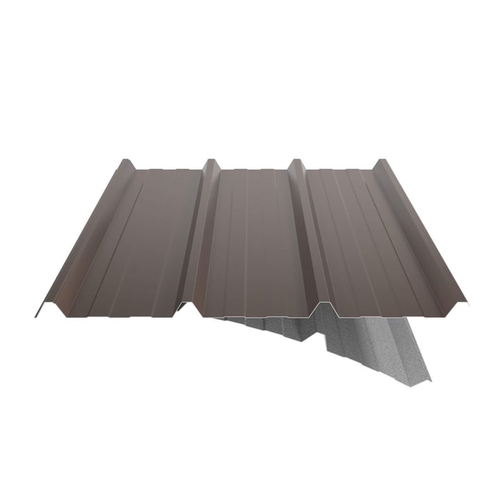 Damwandplaat 45/333 | Dak | Anti-Drup 1000 g/m² Staal 0,75 mm | 25 µm Polyester | 8011 - Notenbruin Damwandplaat 45/333 | Dak | Anti-Drup 1000 g/m² | Staal 0,75 mm | 25 µm Polyester | 8011 - Notenbruin #6
