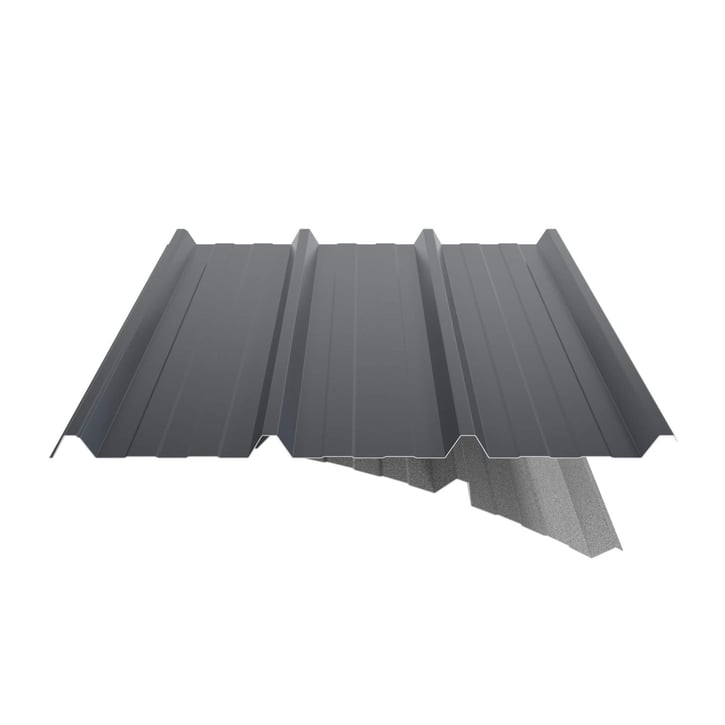 Damwandplaat 45/333 | Dak | Anti-Drup 2400 g/m² | Restpartij Staal 0,40 mm | 25 µm Polyester | 7016 - Antracietgrijs Damwandplaat 45/333 | Dak | Anti-Drup 2400 g/m² | Restpartij | Staal 0,40 mm | 25 µm Polyester | 7016 - Antracietgrijs #6