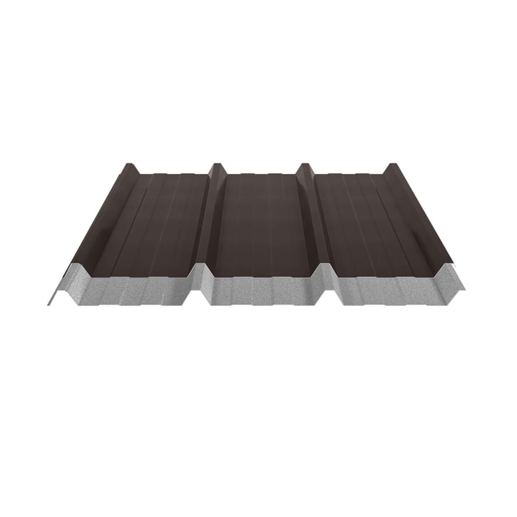 Damwandplaat 45/333 | Dak | Anti-Drup 700 g/m² | Staal 0,50 mm | 35 µm Mattpolyester | 32 - Donkerbruin #5