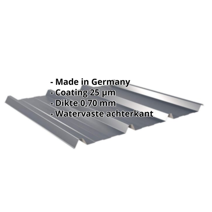 Damwandplaat 45/333 | Dak Aluminium 0,70 mm | 25 µm Polyester | 7016 - Antracietgrijs Damwandplaat 45/333 | Dak | Aluminium 0,70 mm | 25 µm Polyester | 7016 - Antracietgrijs #2