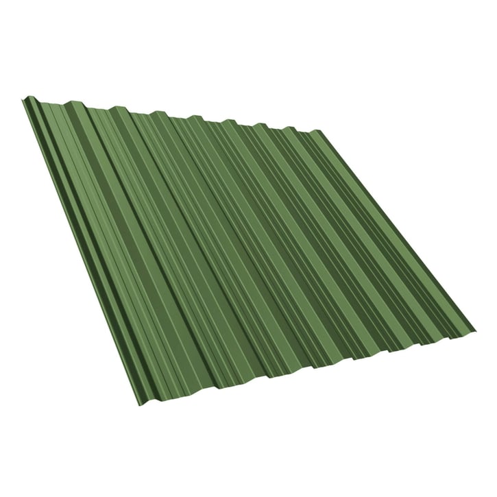 Damwandplaat T18DR | Dak | Anti-Drup 700 g/m² | Staal 0,75 mm | 25 µm Polyester | 6011 - Resedagroen #1