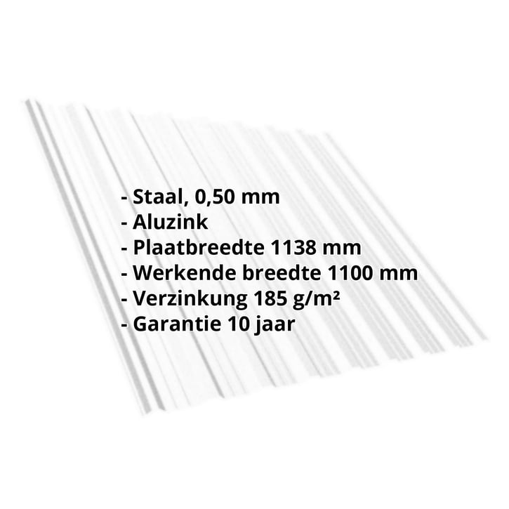 Damwandplaat T18DR | Dak Staal 0,50 mm | Aluzink | Zilvergrijs Damwandplaat T18DR | Dak | Staal 0,50 mm | Aluzink | Zilvergrijs #2