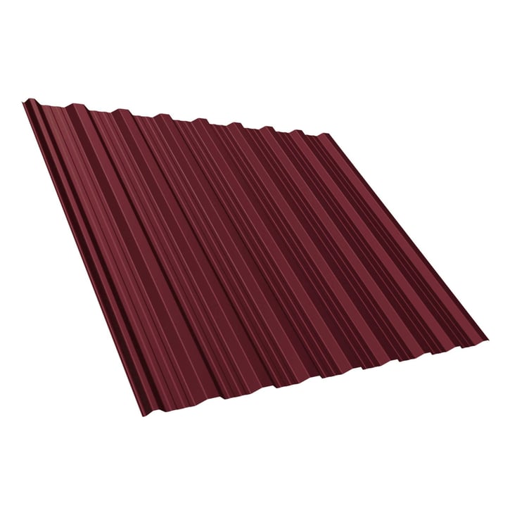 Damwandplaat T18DR | Dak | Staal 0,50 mm | 25 µm Polyester | 3005 - Wijnrood #1