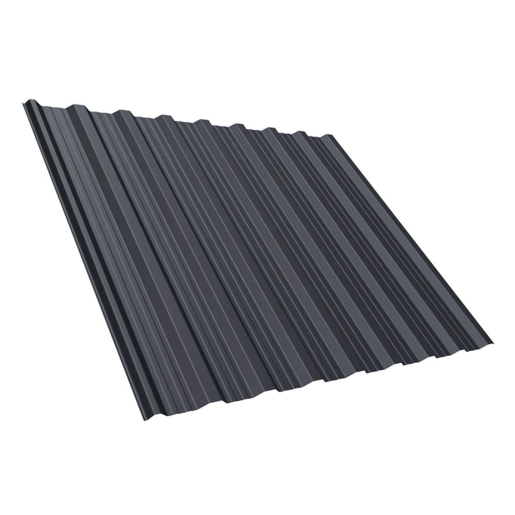Damwandplaat T18DR | Dak Staal 0,50 mm | 25 µm Polyester | 7024 - Grafietgrijs Damwandplaat T18DR | Dak | Staal 0,50 mm | 25 µm Polyester | 7024 - Grafietgrijs #1