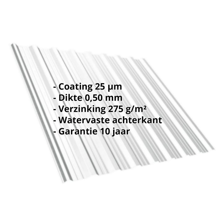 Damwandplaat T18DR | Dak Staal 0,50 mm | 25 µm Polyester | 7035 - Lichtgrijs Damwandplaat T18DR | Dak | Staal 0,50 mm | 25 µm Polyester | 7035 - Lichtgrijs #2