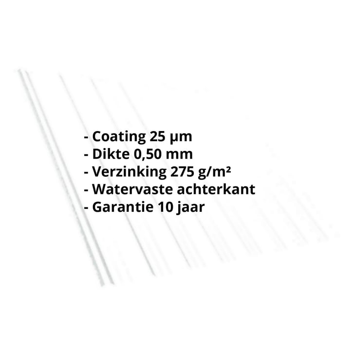 Damwandplaat T18DR | Dak Staal 0,50 mm | 25 µm Polyester | 9010 - Zuiverwit Damwandplaat T18DR | Dak | Staal 0,50 mm | 25 µm Polyester | 9010 - Zuiverwit #2