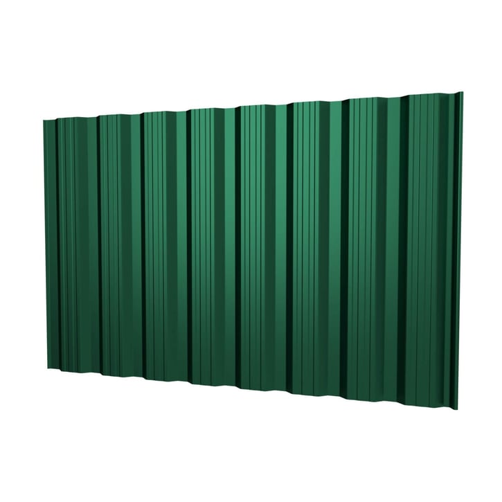 Damwandplaat T18DR | Gevel | Staal 0,50 mm | 35 µm Mattpolyester | 6005 - Mosgroen #1