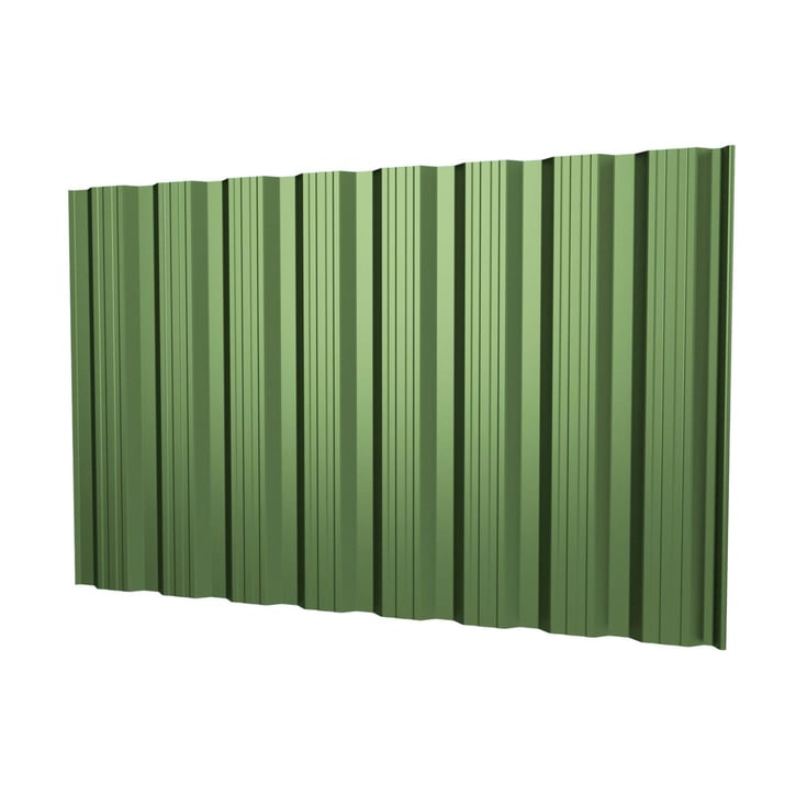 Damwandplaat T18DR | Gevel | Staal 0,50 mm | 25 µm Polyester | 6011 - Resedagroen #1