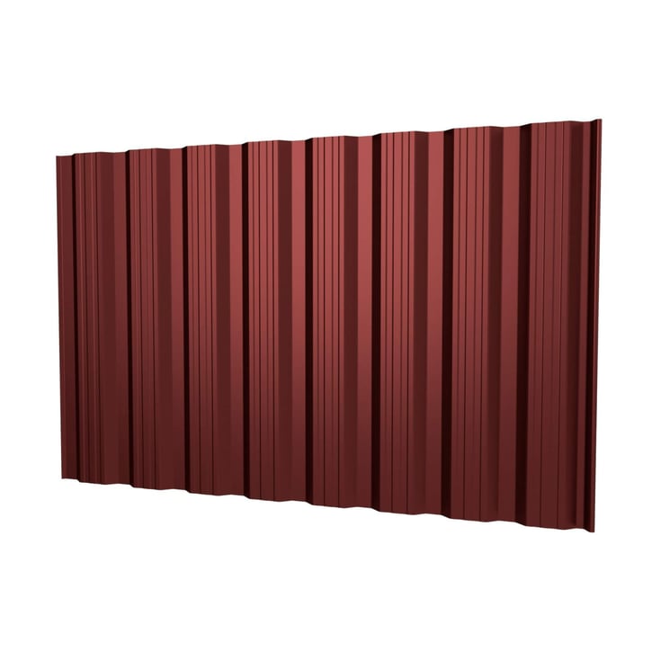 Damwandplaat T18DR | Gevel | Staal 0,50 mm | 25 µm Polyester | 8012 - Roodbruin #1