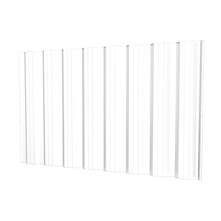 Damwandplaat T18DR | Gevel | Staal 0,50 mm | 25 µm Polyester | 9010 - Zuiverwit #1