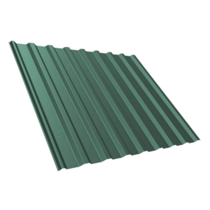 Damwandplaat T20M | Dak | Anti-Drup 700 g/m² Staal 0,63 mm | 25 µm Polyester | 6005 - Mosgroen Damwandplaat T20M | Dak | Anti-Drup 700 g/m² | Staal 0,63 mm | 25 µm Polyester | 6005 - Mosgroen #2