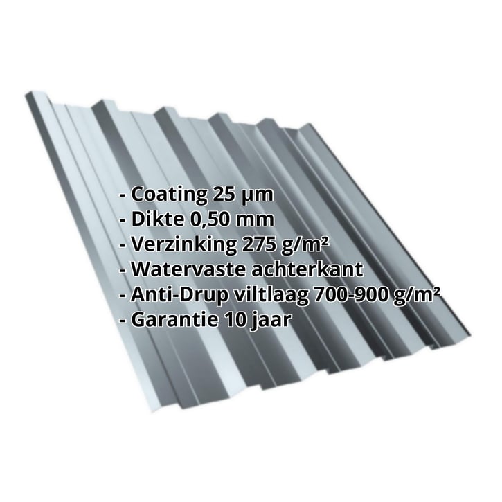 Damwandplaat T35DR | Dak | Anti-Drup 700 g/m² Staal 0,50 mm | 25 µm Polyester | 7000 - Pelsgrijs Damwandplaat T35DR | Dak | Anti-Drup 700 g/m² | Staal 0,50 mm | 25 µm Polyester | 7000 - Pelsgrijs #2