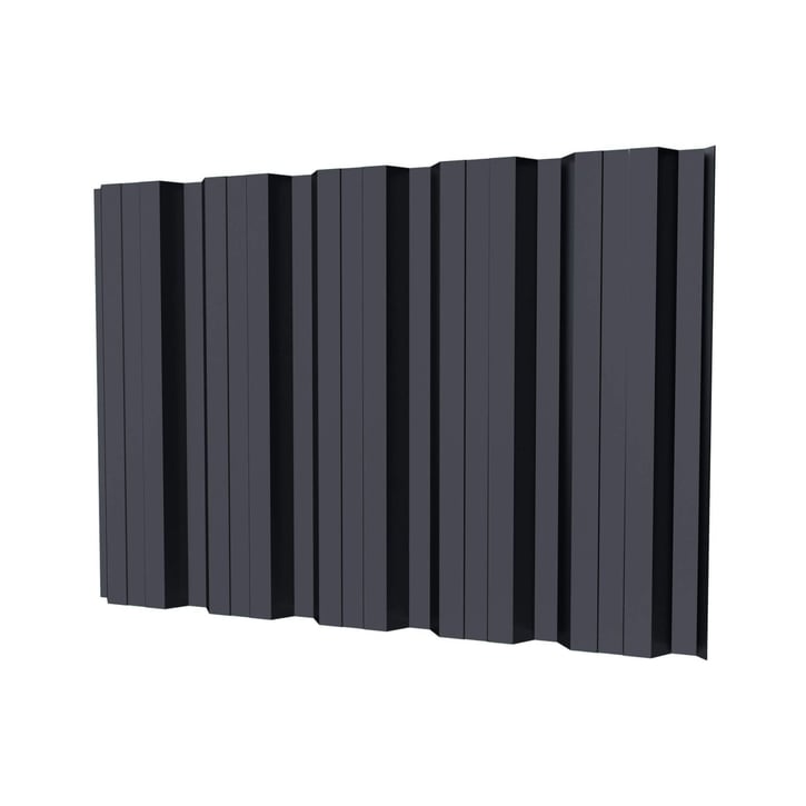 Damwandplaat T35DR | Gevel | Staal 0,50 mm | 25 µm Polyester | 7024 - Grafietgrijs #1