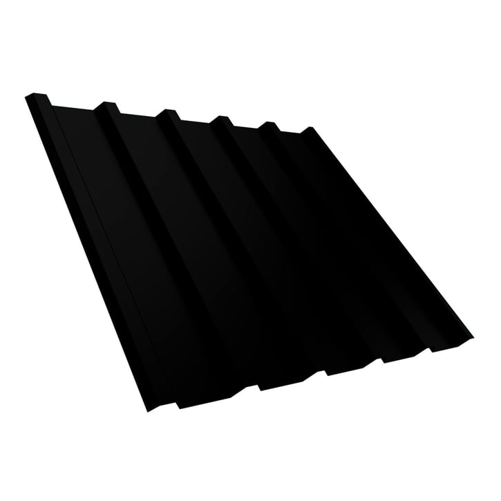 Damwandplaat T35M | Dak | Staal 0,50 mm | 25 µm Polyester | 9005 - Gitzwart #1