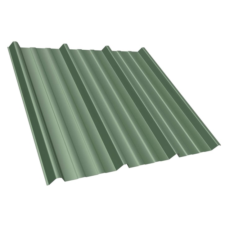 Damwandplaat T45/333M | Dak Staal 0,75 mm | 25 µm Polyester | 6011 - Resedagroen Damwandplaat T45/333M | Dak | Staal 0,75 mm | 25 µm Polyester | 6011 - Resedagroen #1