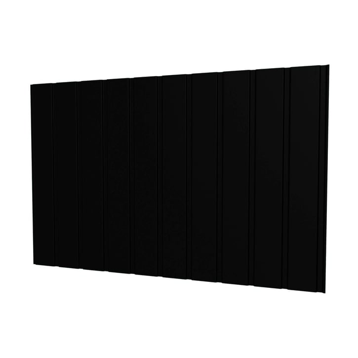 Damwandplaat T7M | Gevel | Staal 0,50 mm | 50 µm PURMAT® | 033 - Zwart #1