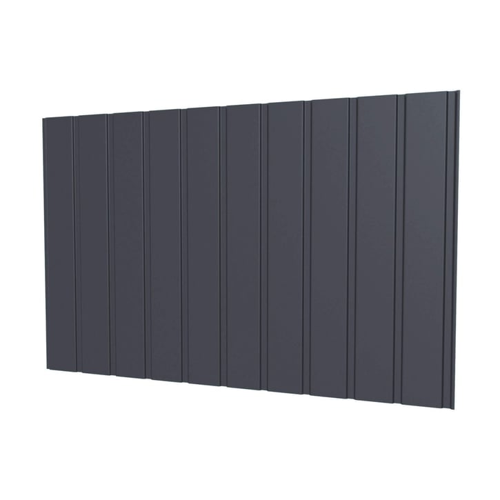 Damwandplaat T7M | Gevel | Staal 0,50 mm | 25 µm Polyester | 7024 - Grafietgrijs #1