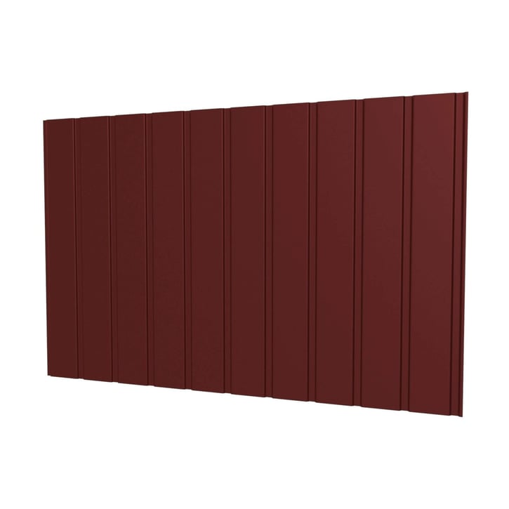 Damwandplaat T7M | Gevel Staal 0,63 mm | 25 µm Polyester | 8012 - Roodbruin Damwandplaat T7M | Gevel | Staal 0,63 mm | 25 µm Polyester | 8012 - Roodbruin #1
